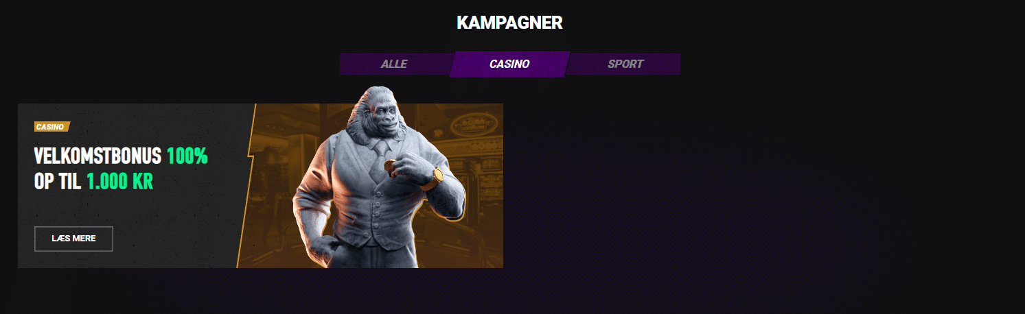 Aktuelle casino kampagner hos Betinia